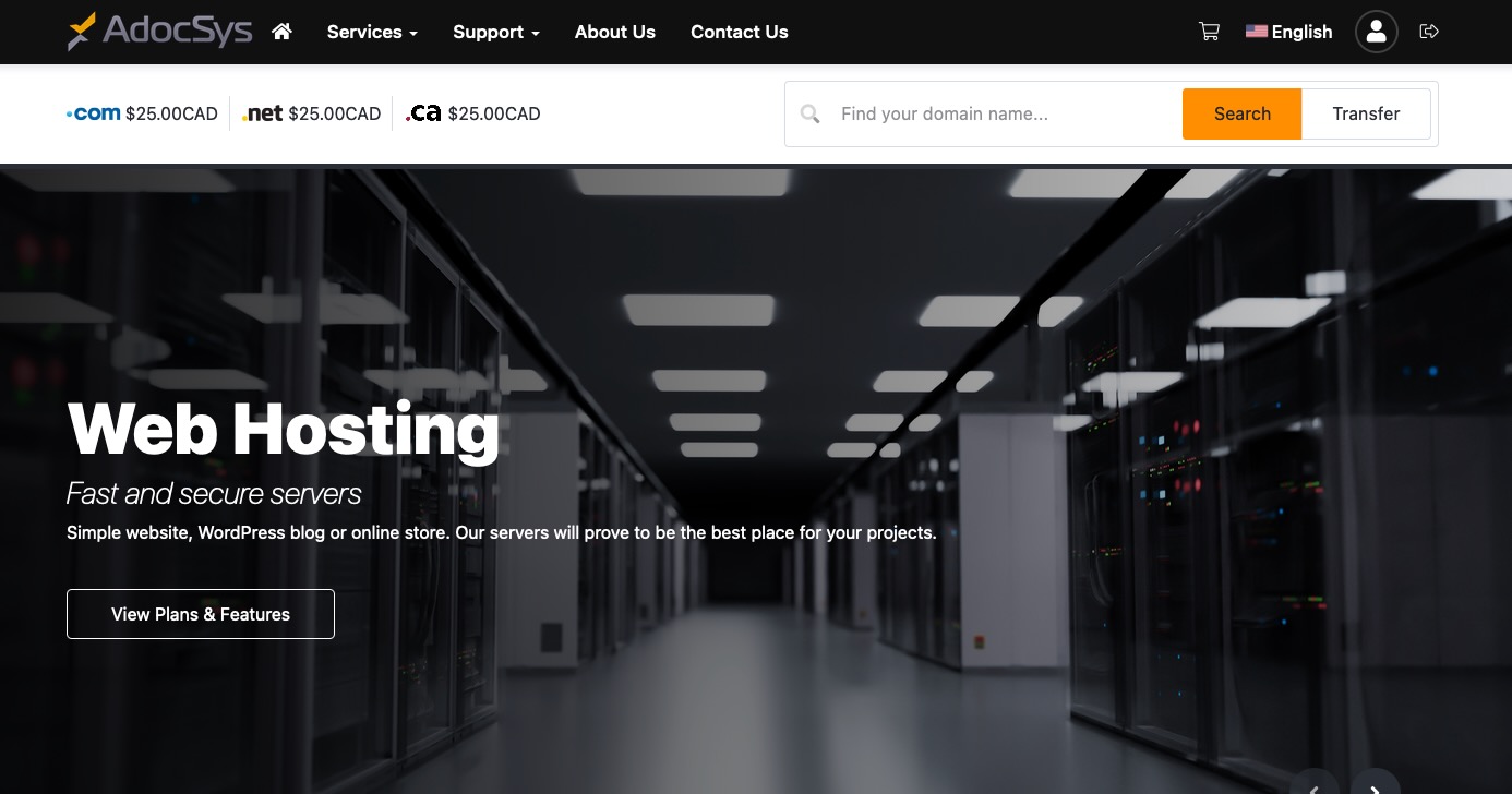 New website and online store